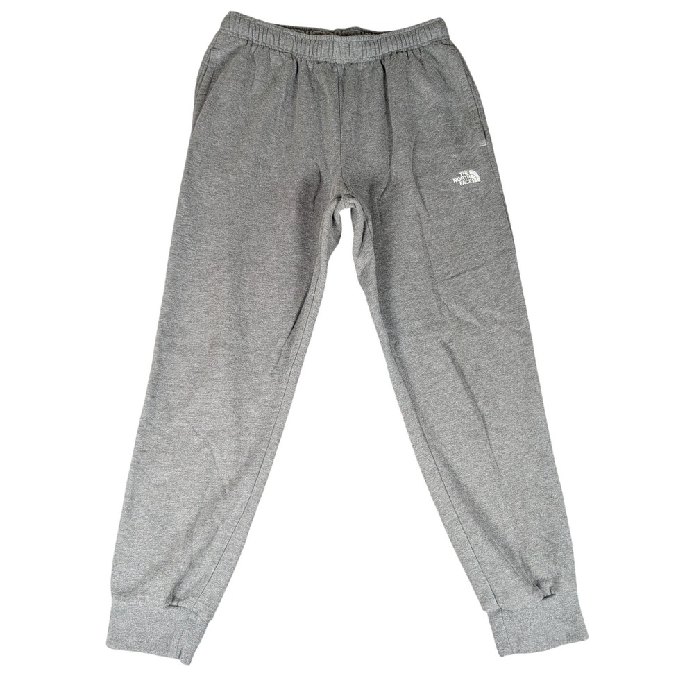 The North Face Jogger Sweatpants Mens XL Grey Embroidered Logo Cuffed Excellent
